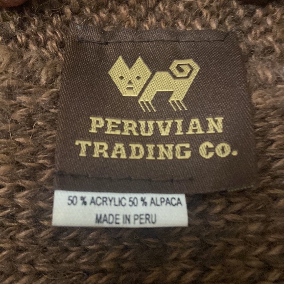 Peruvian Trading Company.50%acrylic and 50%alpaca. Made in Peru. - Picture 7 of 9